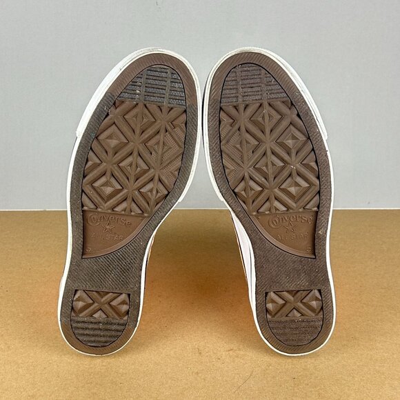 Converse All Star Lift Platform High Top Sneakers Womens 7 Orange White Lace Up - Picture 7 of 10